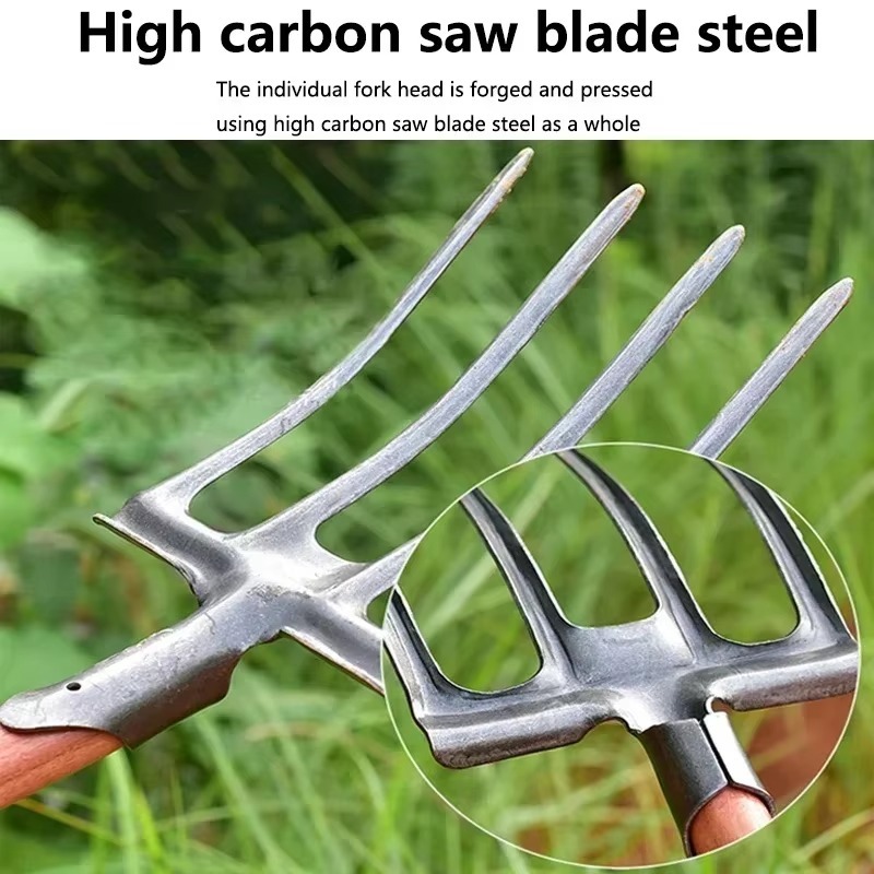 4-Tine Carbon Steel Agricultur - Spade Digging Fork ulasan dan harga